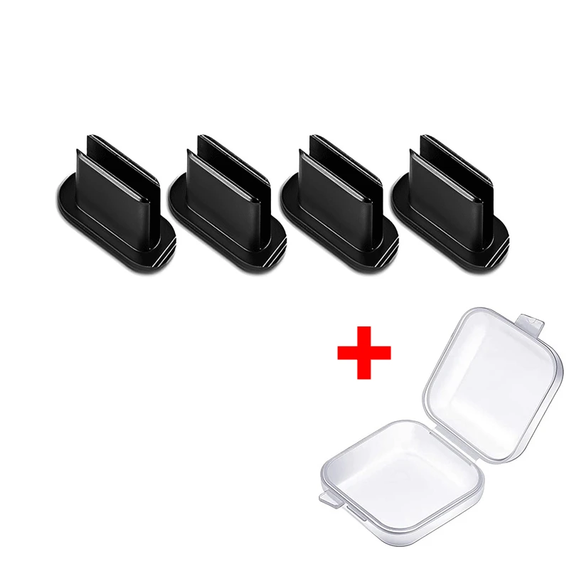 Lot 6 Pièces Bouchons Anti-Poussière USB-C AOZUO - 6 Pièces Noirs Pour Smartphone, Tablette - Protection Port De Charge Anti-poussière Port Charge
