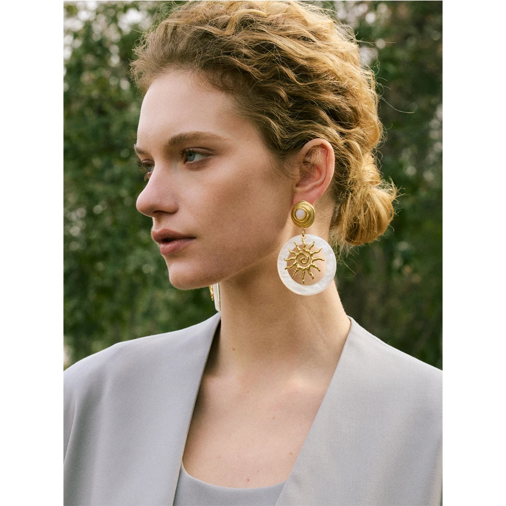 Yhpup Earrings Stainless Steel