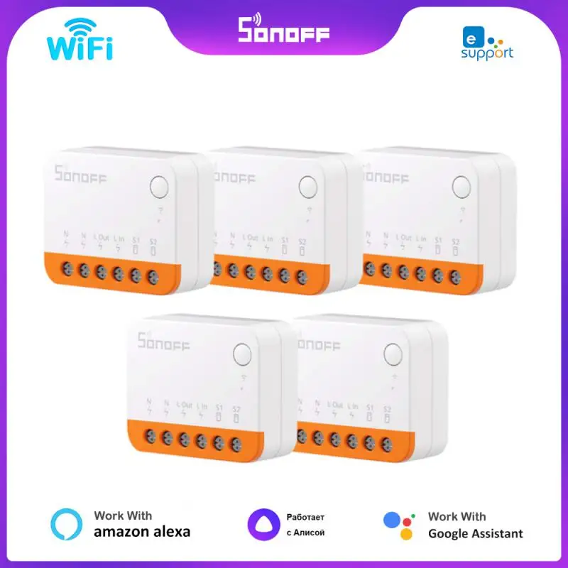 1/3/5Pcs Sonoff R4 / R3 / R2 Mini Wifi Switch Mini Extreme Smart Home Modulo Telecomando Vocale Alexa Google Home Alice Itead