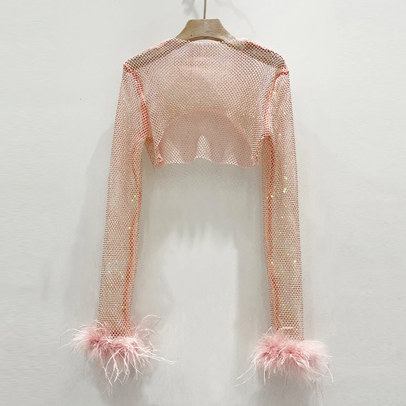 Рисунок 2 - Женская прозрачная блузка Стразы с длинным рукавом