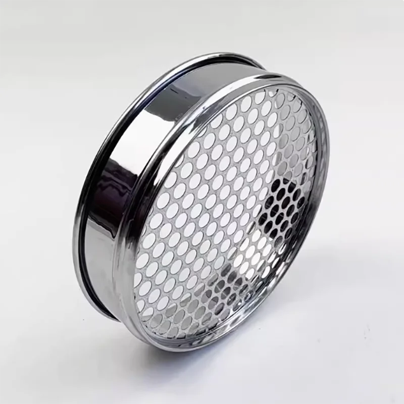 토양 체 세트 실험실 표준 테스트 체 원예 둥근 구멍 샘플 체 R20cm 조리개 0.075-60mm 뚜껑 및 바닥 11PCS
