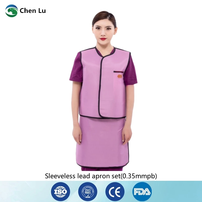 Genuine nuclear radiation protective 0.35mmpb lead apron set x-ray radiological protection high quality vest and skirt