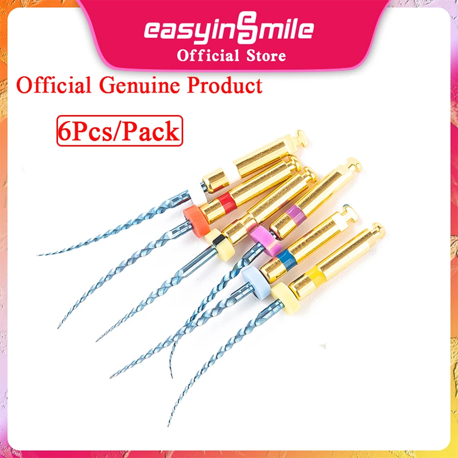 6Pcs/Pack Dental X-Taper Blue Endo Rotary File Endodontics Files Treatment Files Tip 25mm Compatible With SX-F3 EASYINSMILE