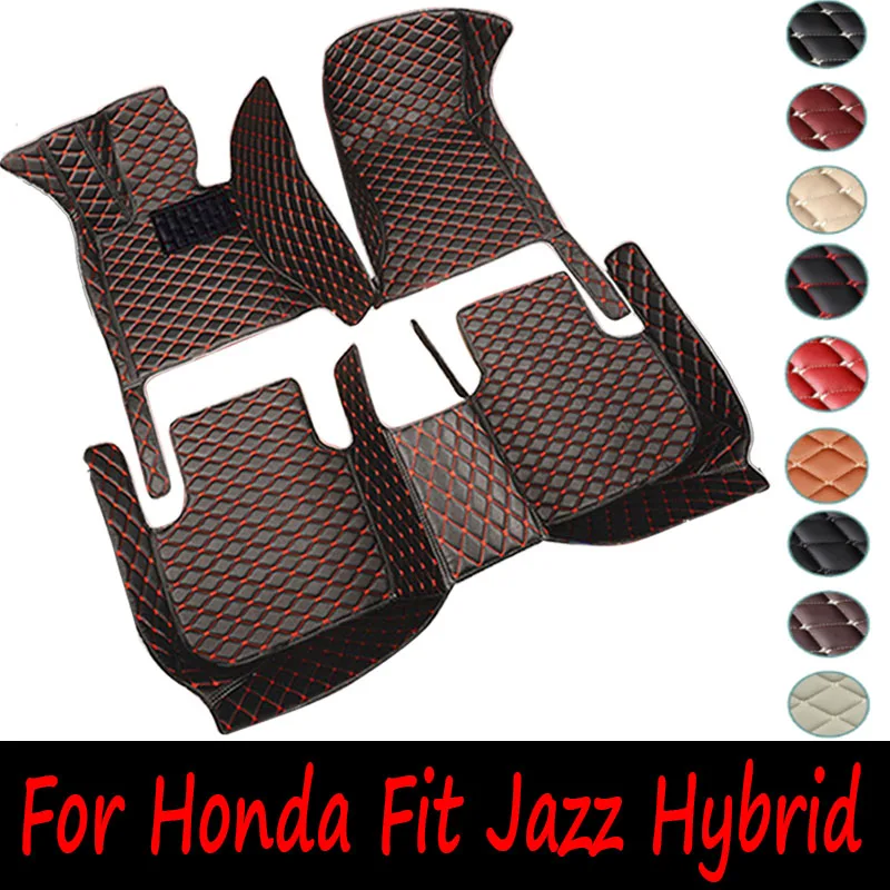 

Floor Mats Car For Honda Fit Jazz Hybrid GP5 GP6 2014~2020 Waterproof Protection Floor Mat Alfonbrillas De Coche Car Accessories