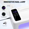 UV LED Lamp for Press On Nail Dryer Fast Dry 87 LEDs Nail Drying Lamp With Hand Pillow for Curing All Gel Nail Polish Manicure 4
