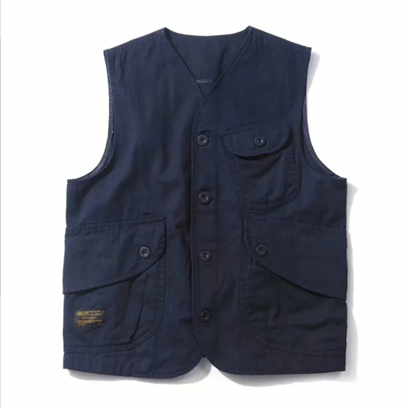 Monochromatic Continuous Vest Women, Work Clothes Outdoor Travel Walking Hiking Student Draw Service Wash More Pocket Straps