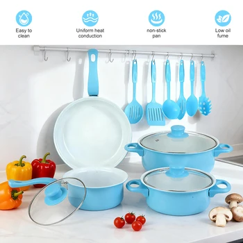 12-Piece Non-Stick Maifan Stone Cookware Set 1