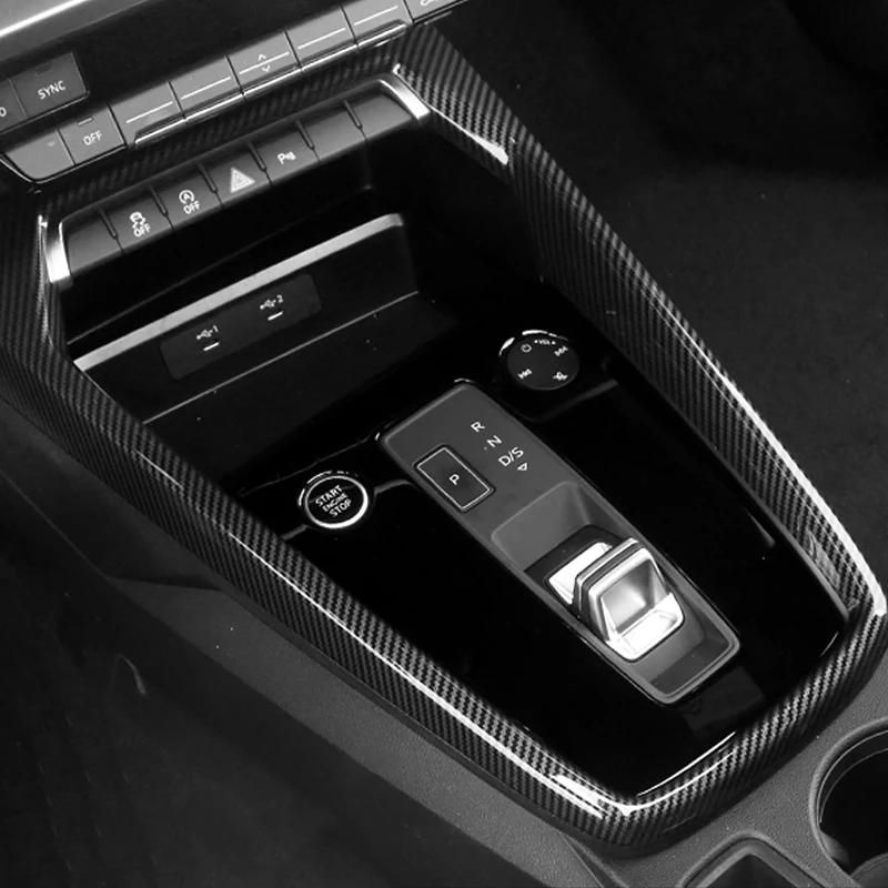 Middenconsole Versnellingspook Frame Decoratie Cover Trim Voor Audi A4 B8 2009-2016 A5 Abs Auto Styling Interieur Gemodificeerde (Color : Carbon fiber