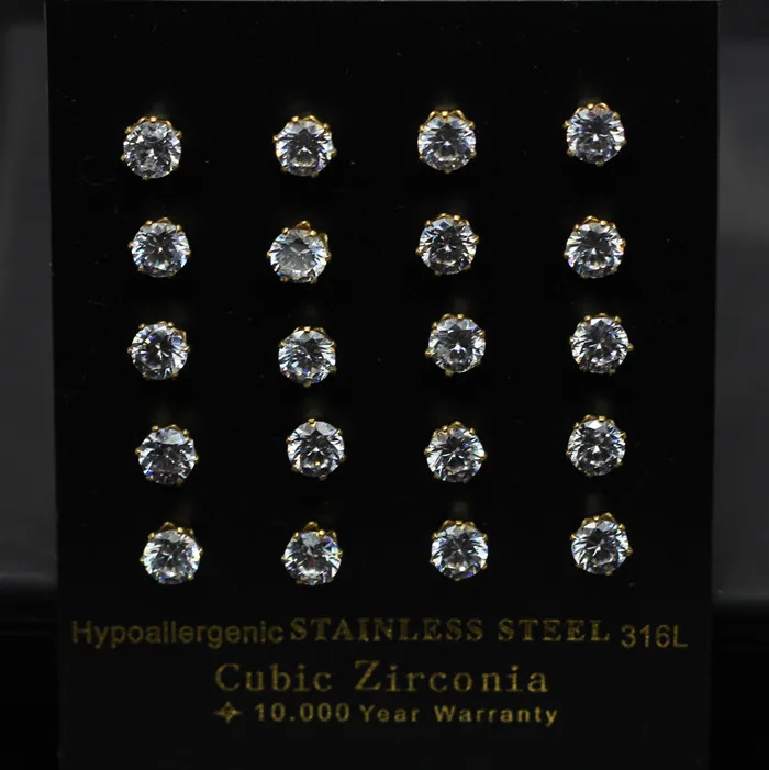 LUXUSTEEL Orecchini - Brillantezza zirconi