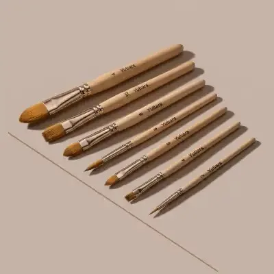 나일론 페인트 브러쉬 세트 부드러운 강모 아크릴 수채화 유화 펜 DIY 아트 공예 드로잉 도구 아티스트 초보자 학생용