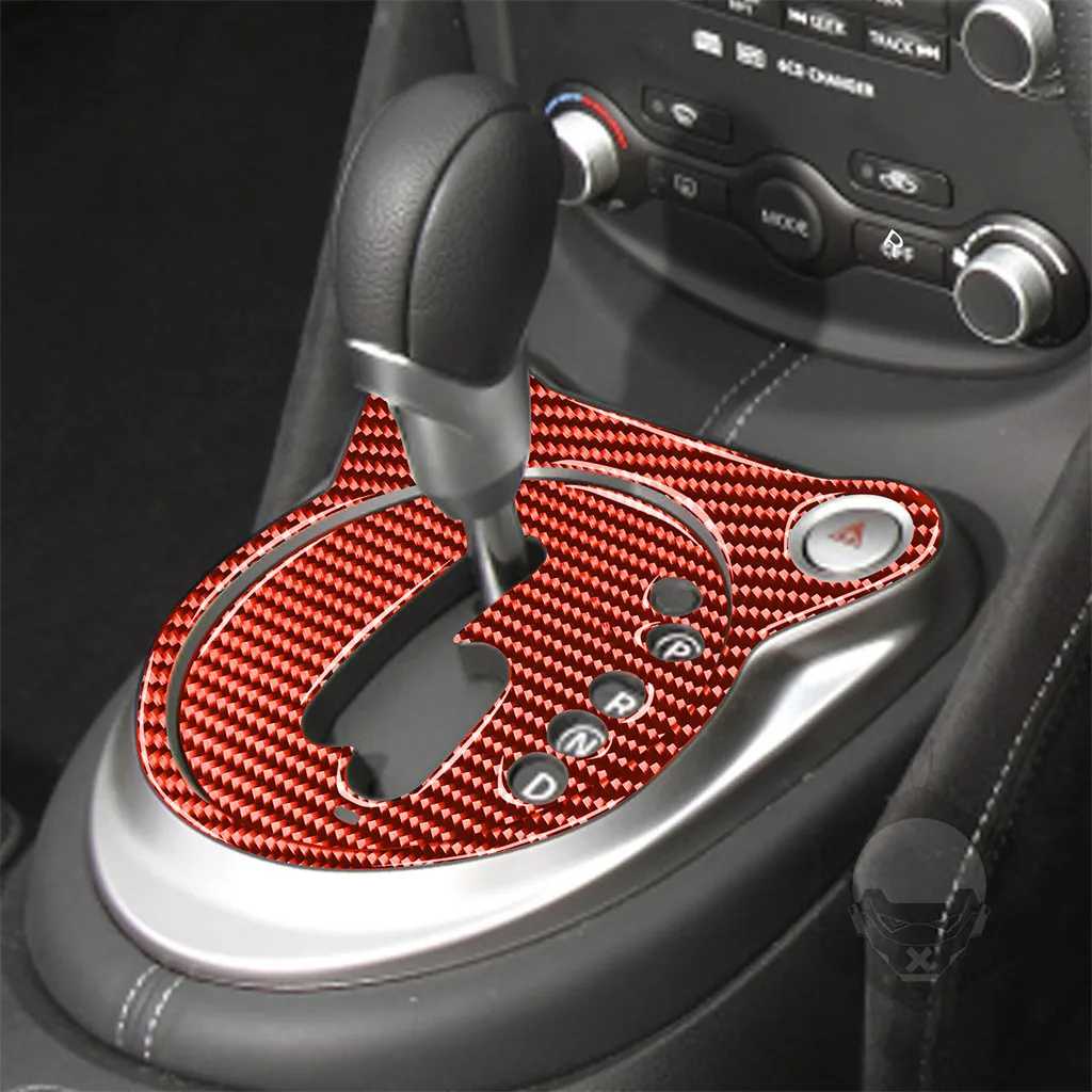 Fit For Nissan 370Z Z34 2009-2020 2* Rhd Carbon Fiber At Gear Shift Panel Frame Trim Set