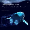 B4 Remote Control Whale Simulation Water Boat Electric Summer Water Shark Submersible Water Spray Boy Toy Gift 2