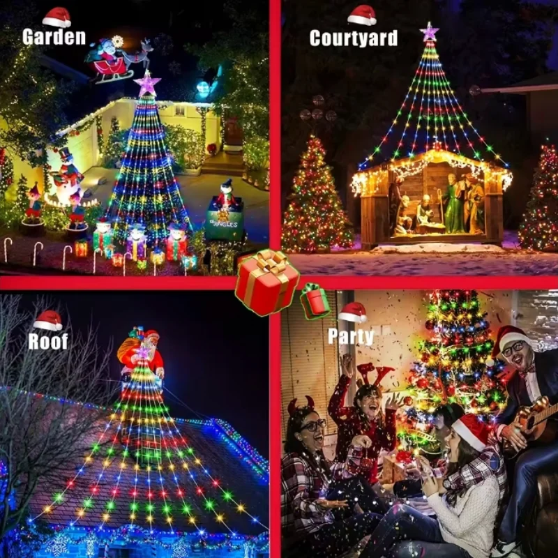 Christmas Tree Garland Lights – Smart Star Fairy String Lights Decor S8c4cad7bf2454944840d6625c42e24edB