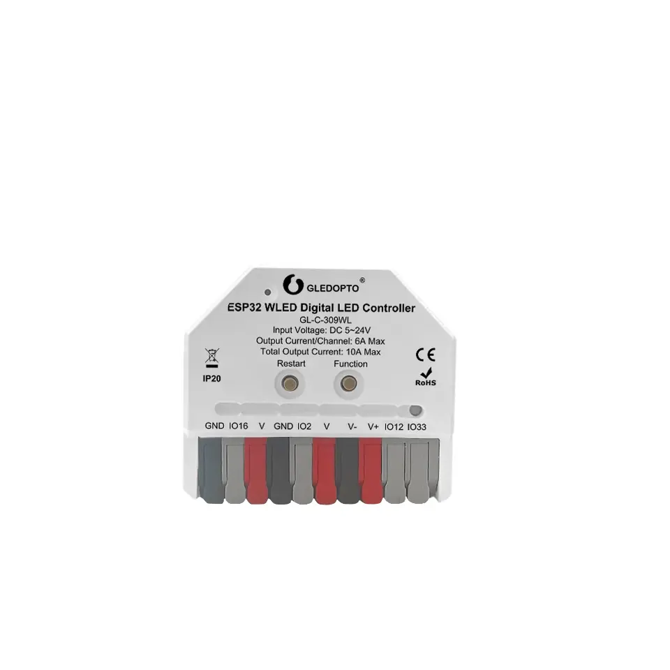 GLEDOPTO ESP32 Ultra Mini WLED LED Controller DIY Dynamic Lighting Digital WS2811 WS2812 SK6812 TM1814 WS2813 WS2815 Strip Light image 8