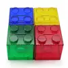 Piggy Bank Coin Bank Transparent Visible Kids Building Block Design Money Saving Box Jar Coins Storage Box For USD EURO Money 1