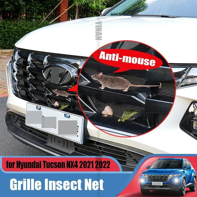 for Hyundai Tucson NX4 2021 2022 car front grille water tank stainless steel  mesh insect screen invisible protection - AliExpress