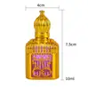 Essential Oil Roller Bottle 10ml Mini Gold Crown Shape Perfume Bottling Portable Travel Electroplated Carve Glass Empty Bottle 6