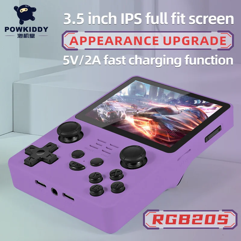 高精細画面を備えたPowkiddy-Rgb20sゲームコンソール
