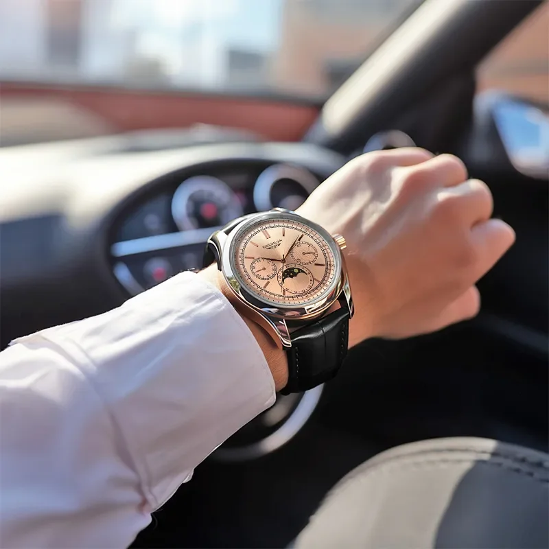 أفضل ماركة رجل ساعة اليد الفاخرة الأعمال مقاوم للم...