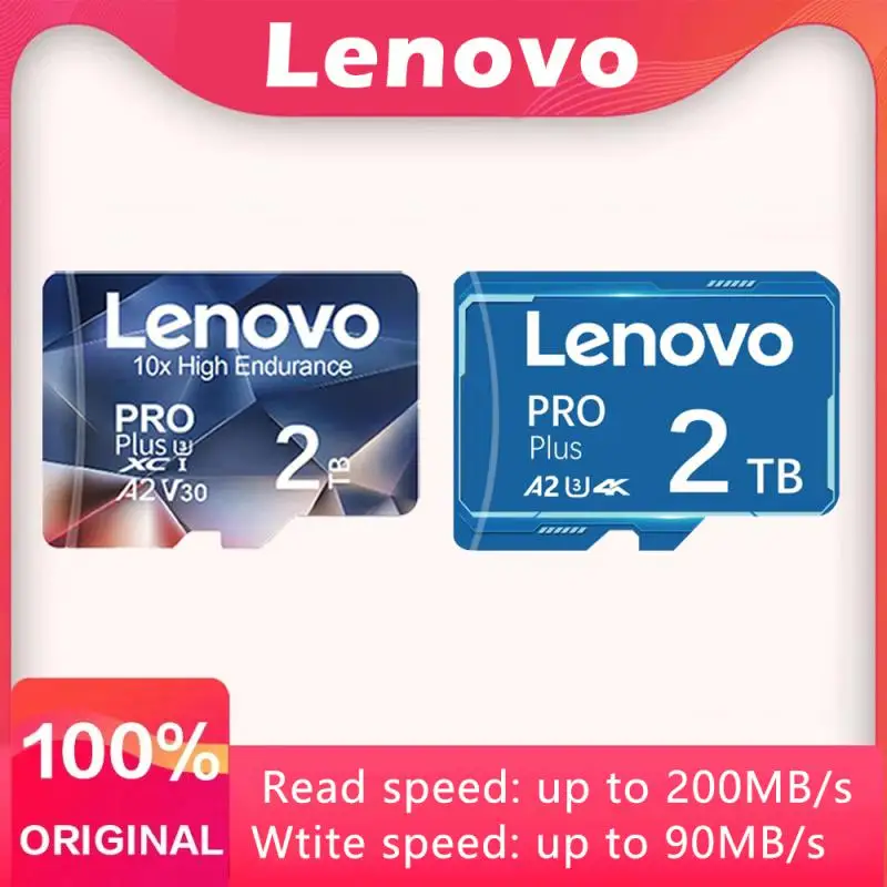 Lenovo 2Tb Micro Tf Sd Card V60 Flash Memory Card Class10 Sd Card Ad Alta Capacità 1Tb 512Gb 256Gb 128Gb Scheda Video Per Smartphone