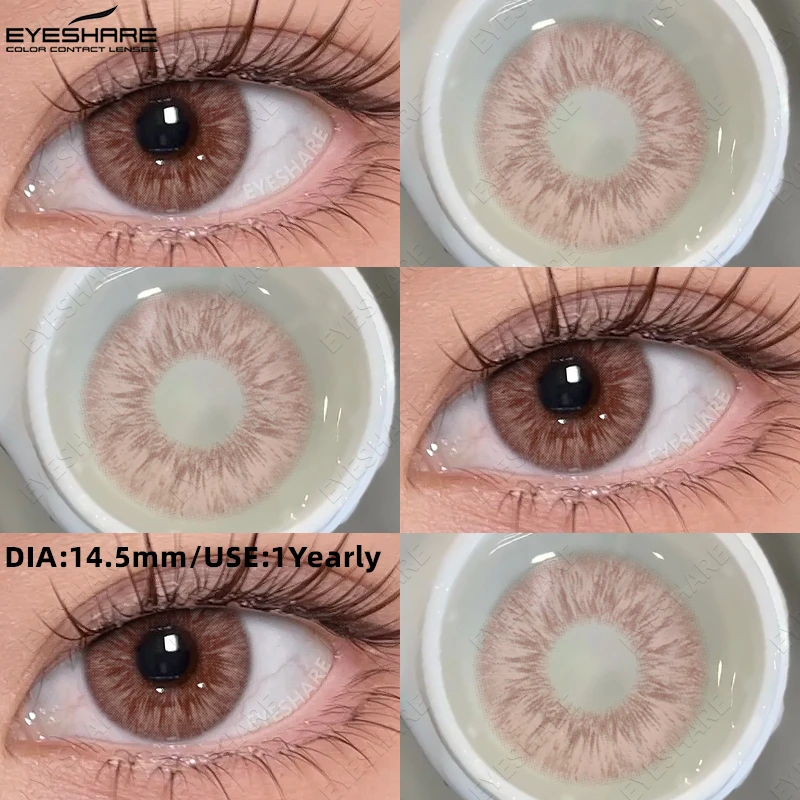 EYESHARE Soft Beauty Color Contact Lenses - Purple & Pink Tones