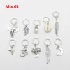 5pcs Hair Braid Dread Dreadlock Beads Clips Charms African Braids Cuffs Rings Hip Hop Style Jewelry Dreadlock Clasps Accessories 2