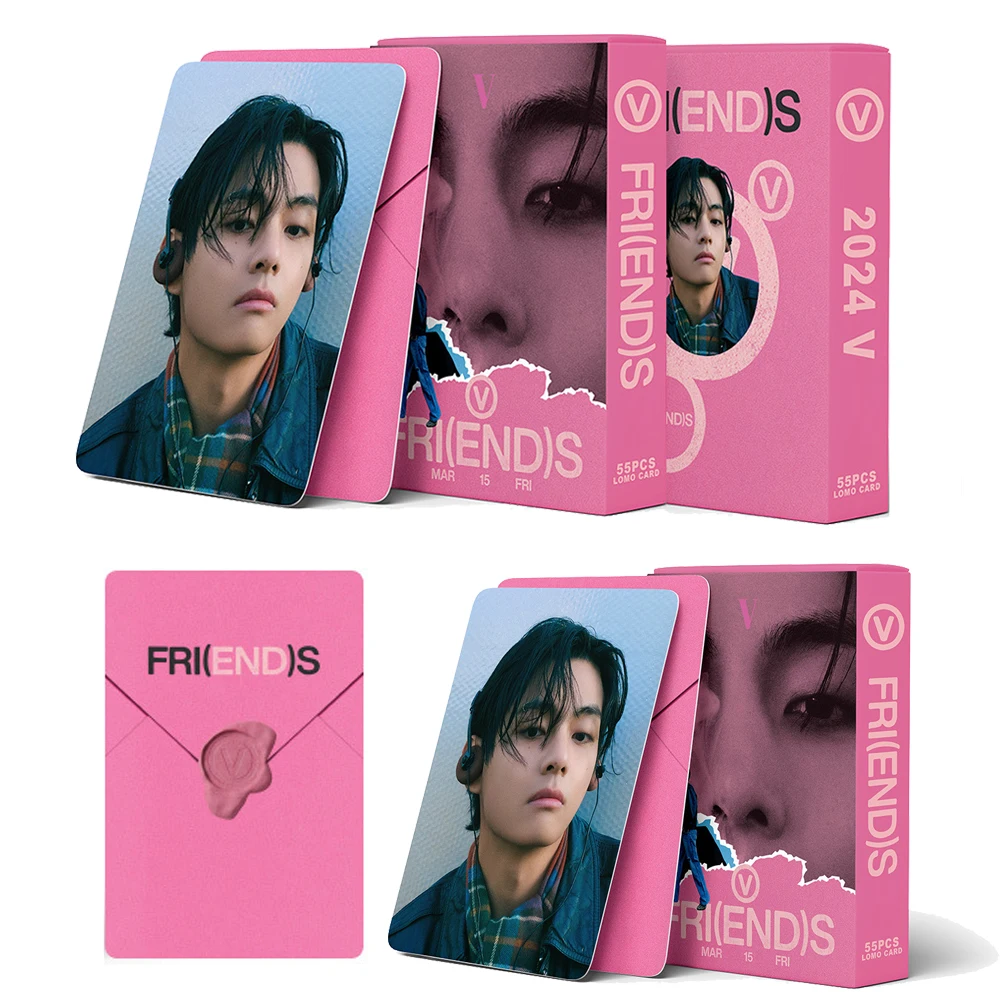 55 Pz/Scatola Kpop Photoberds Layover Friends Muslimab Solo Lomo Cards Teakook Kpop Fri(End)S Accessori Merch