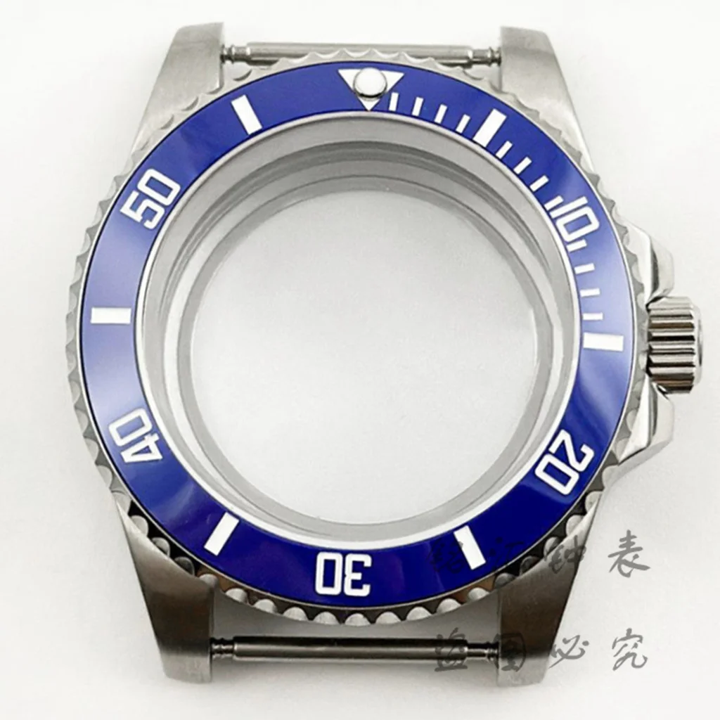 Deep Blue Bezel 40MM Diver Watch Case with Waterproof Sapphire Crystal