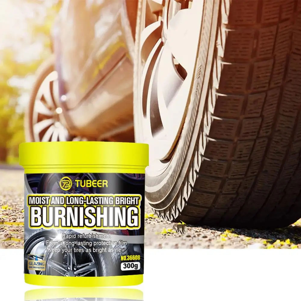 Long Lasting Tire Gloss Wax Car Tyre Gloss Blackening Car Supplies Wax Tire Refurbishment Cream Maintenance Detailing Vehic K7F5