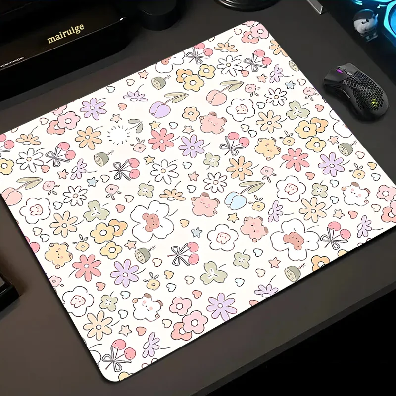 Cartoon Large Office Desk Mat - Rubber Keyboard and Mouse Pad