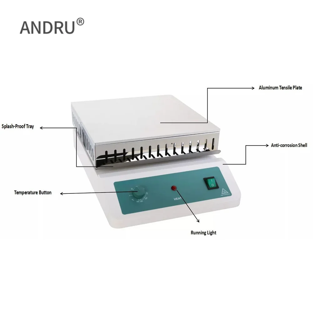 

Надежная лабораторная цифровая алюминиевая растягивающаяся новая горячая пластина 350*450 мм