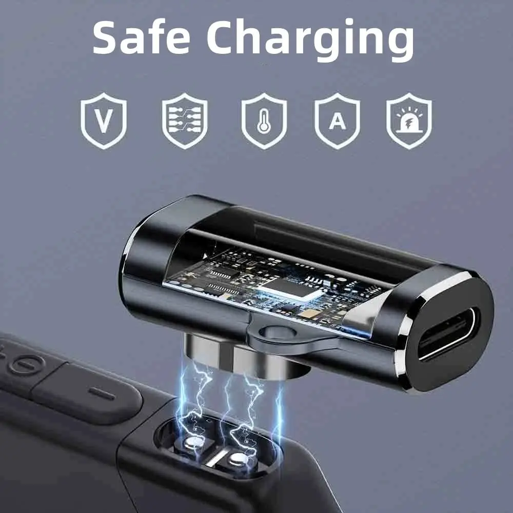 Magnetic Charger Bone Conduction Headphone Charging Adapter 90 Degree Bending Headset Type-C Connector For Shokz