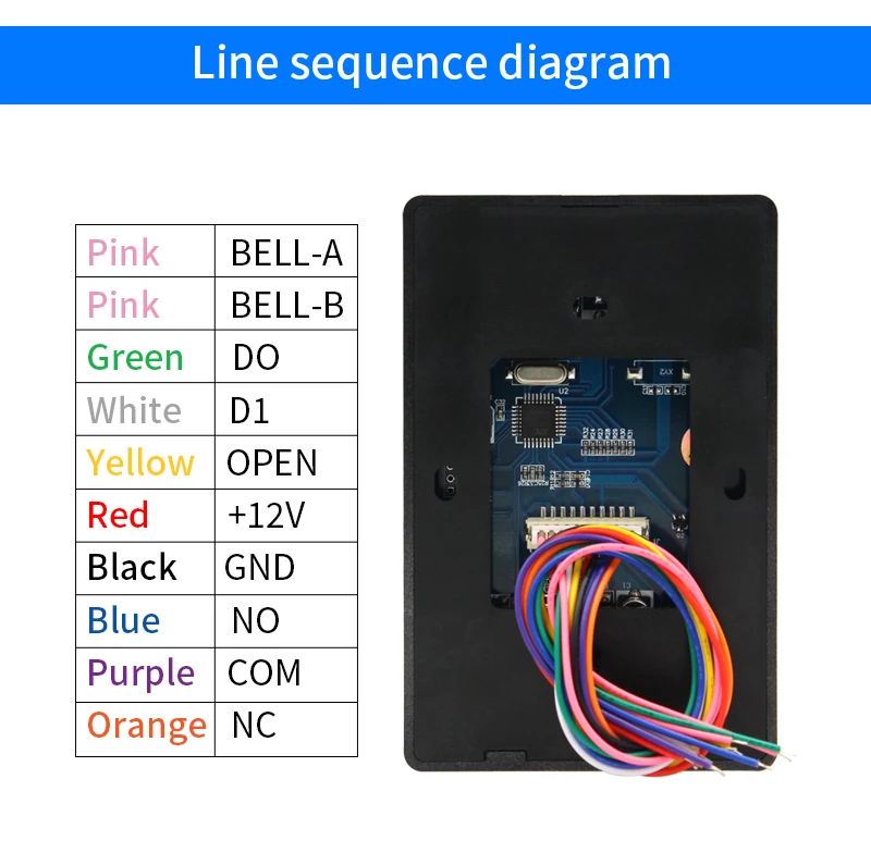 K8 2000 Users 125kHz / 13.56MHz RFID Keypad Stand Alone Access Control Panel Wie