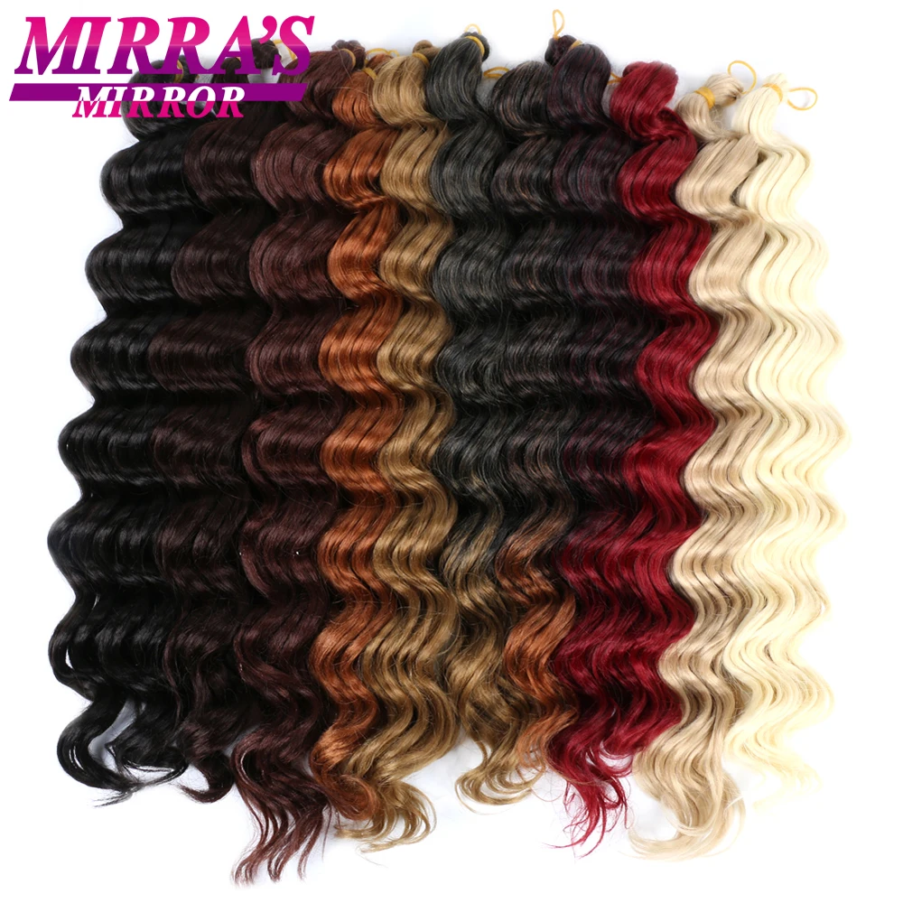 

Synthetic Ocean Wave Crochet Hair Deep Wave Braiding Hair Extensions Body Wave Crochet Braids 20 Inch