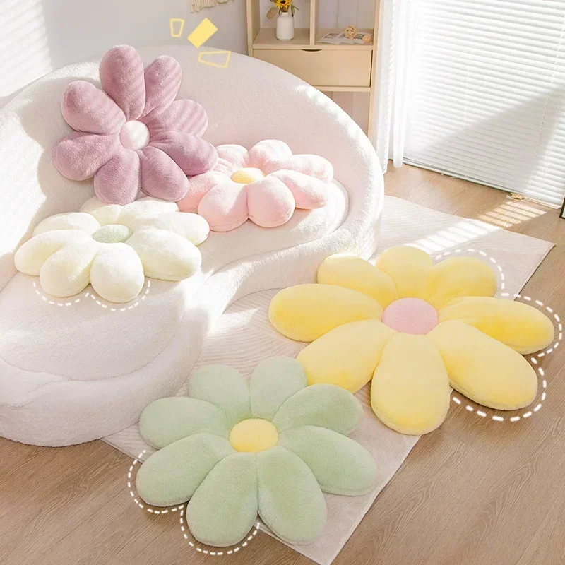 60/80CM 8-petal Chrysanthemum Pillow Bed Head Flower Petal Shaped Cushion Chair Sofa Cushion Cute Pillow Floor Cushion - Image 2