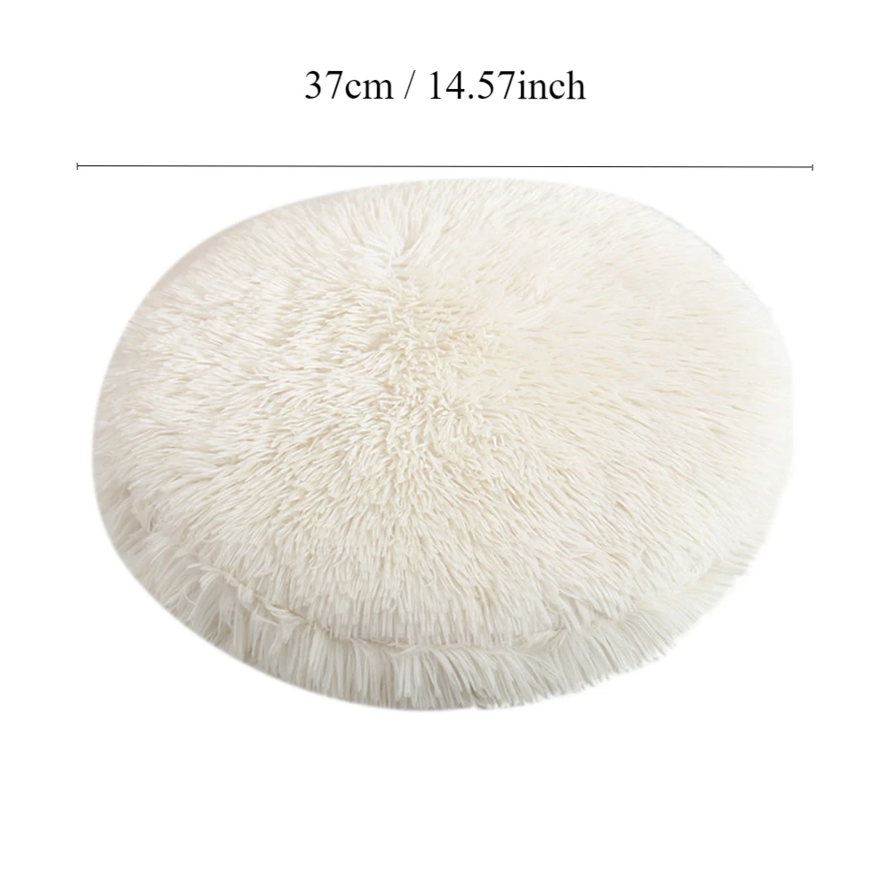 Circular Plush Pet Mat Cat Teddy Small Dog Cushion Pit Pet Supplies 1pcs 37CM