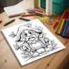Cute Gnome Coloring Book 24 page Gift For Birthday Party Relieve Stress Kill Time Graffiti Painting Drawing Art Book 6