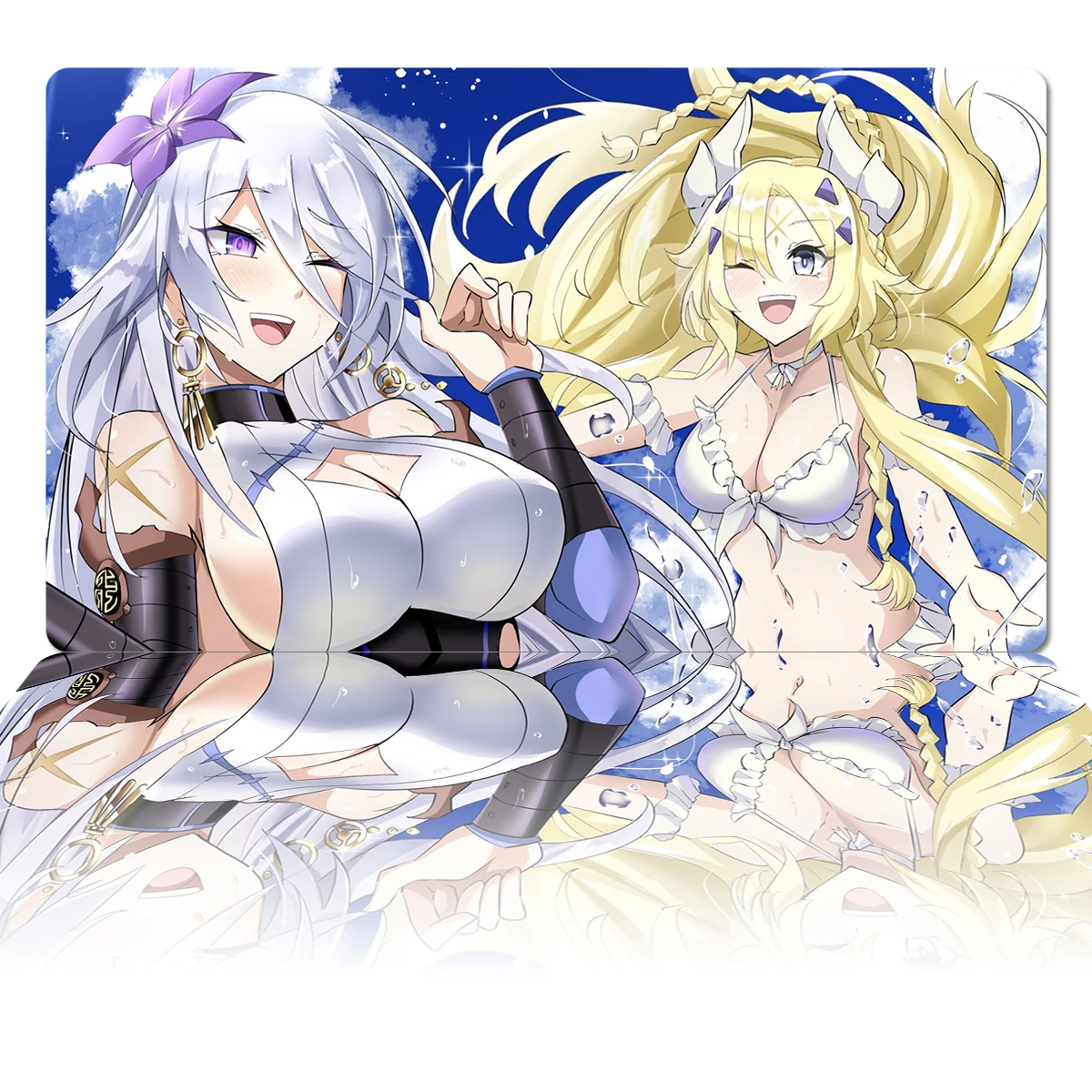 Tappetino Da Gioco Yugioh The Iris Stadsoul & Dog Mat Ika Fleurdelis, The Knight Tcg Ccg Tappetino Da Gioco Per Carte Collezionabili Tappetino Per Mou