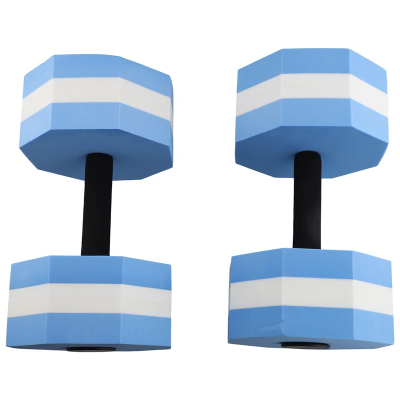 EVA Foam Dumbbell Set, Water Weights, Water Aerobics, Aquatic Therapy, Pool Fitness, Workout(2Pcs)