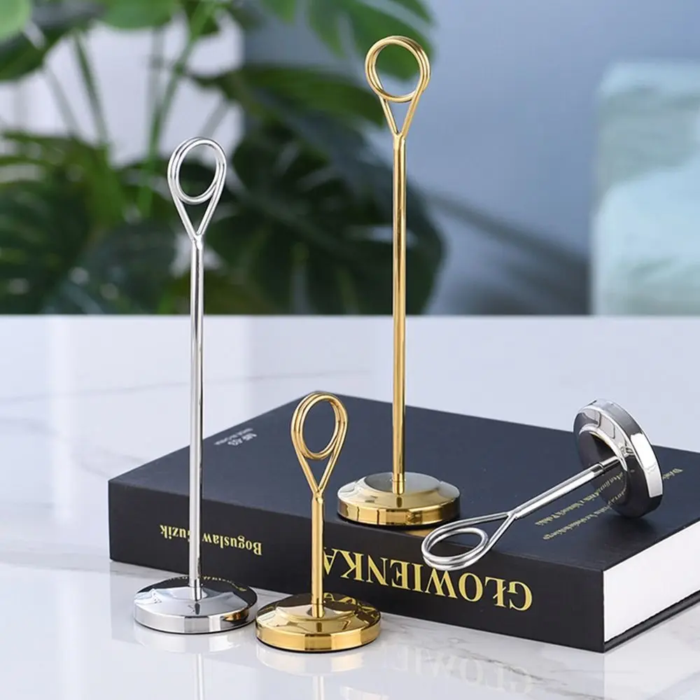 Steel For Memo Postcard Paper Picture Table Number Holder Party Supplies Photo Clip Card Holder Paper Stand Note Clamp