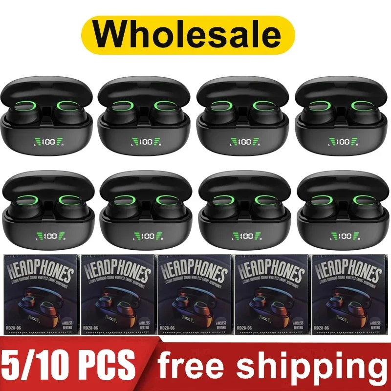 

2023New Wholesale 5/10PCS TWS Mini Wireless Earbuds Bluetooth 5.3 HIFI Music Touch Earphone Waterproof Sports Headset PK A6S E6S