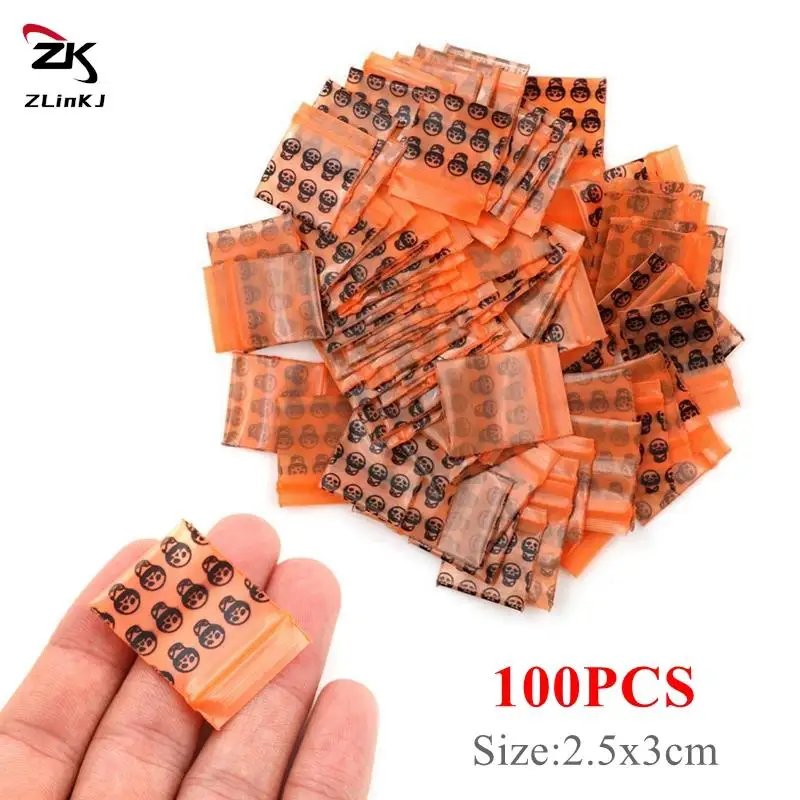 

100Pcs/lot Mini Zip lock Bags Cheaper Small Plastic Zipper Bag Ziplock Bag Plastic Packaging Bags Ziplock Pill Packaging Pouches