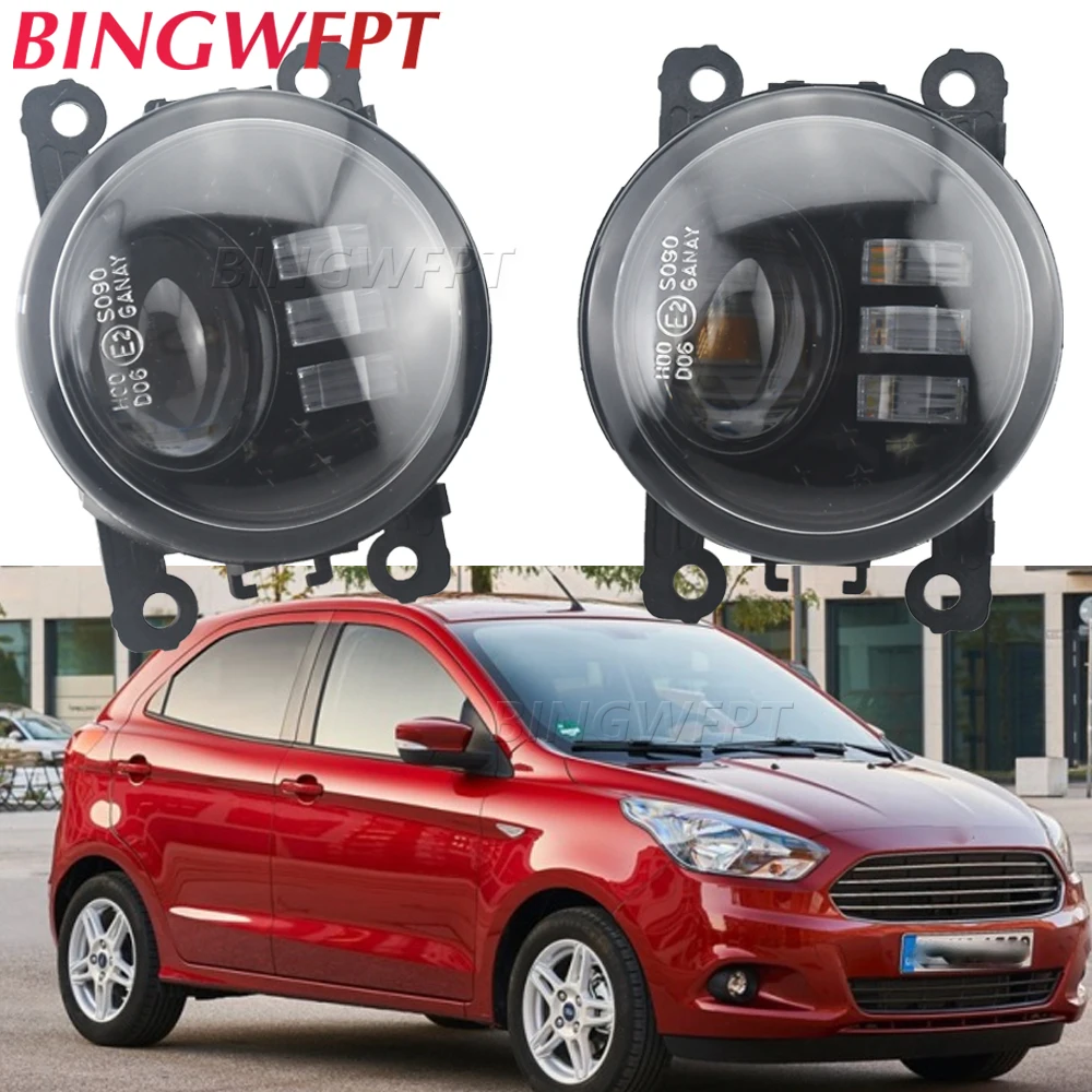 

2 шт., противотуманные фары для переднего бампера Ford Focus Fiesta C-Max Mustang Fusion Ranger Transit Edge EcoSport Tourneo