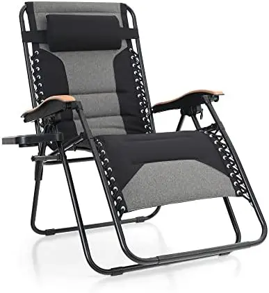 

& William Zero Gravity Chair, Padded Recliner with Free Cup Holder, Supports 400 LBS (Blue) Human presence sensor Adhesive sili