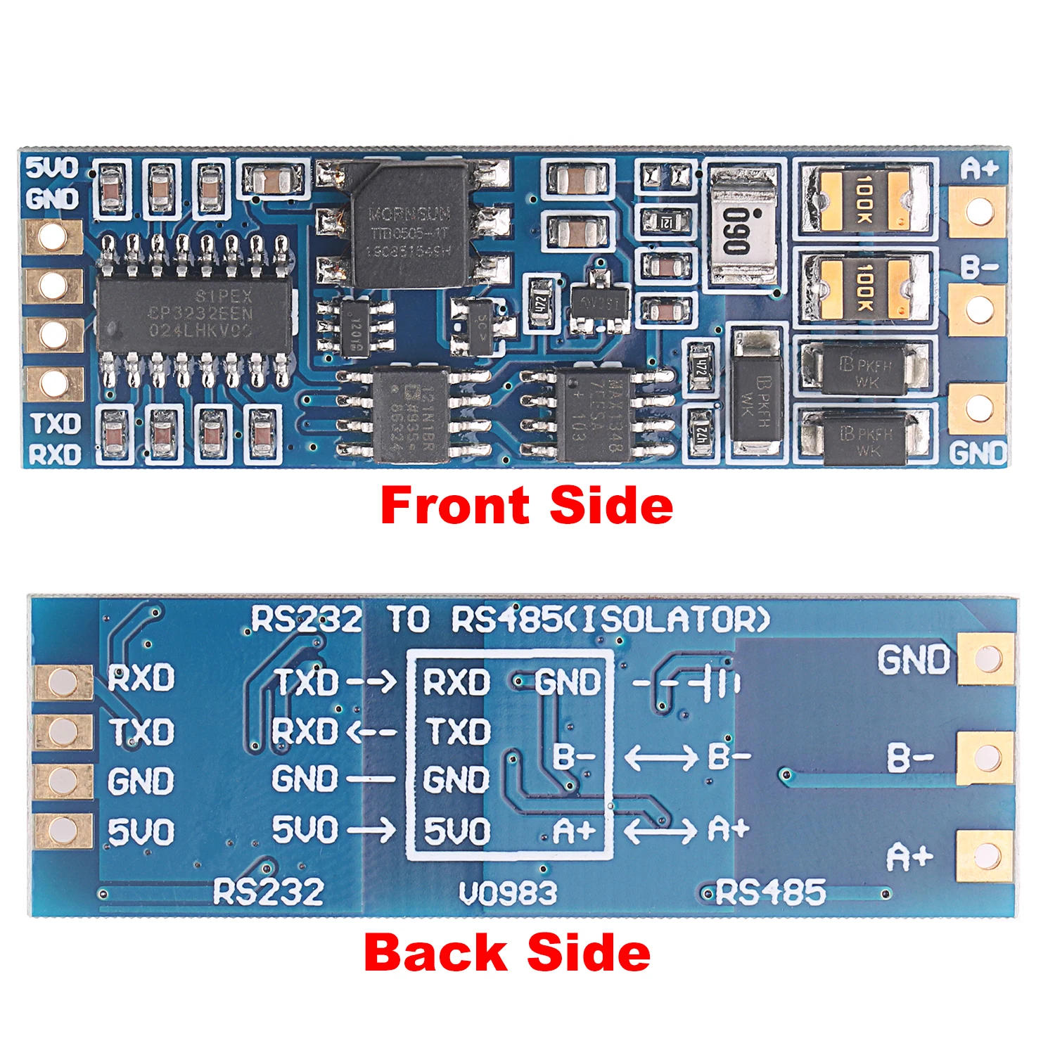 RS232 to RS485 Serial Converter Upgrade Communication Programming Board Adapter