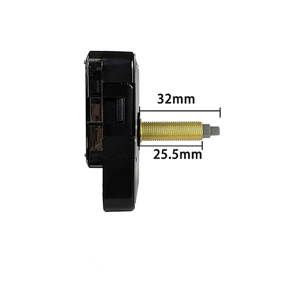 32MM Long Shaft Quartz Clock Movement Skip Quartz Clock Mechanism Wall Clock Spare Parts Machinery Pointer and Watches Fixer 6