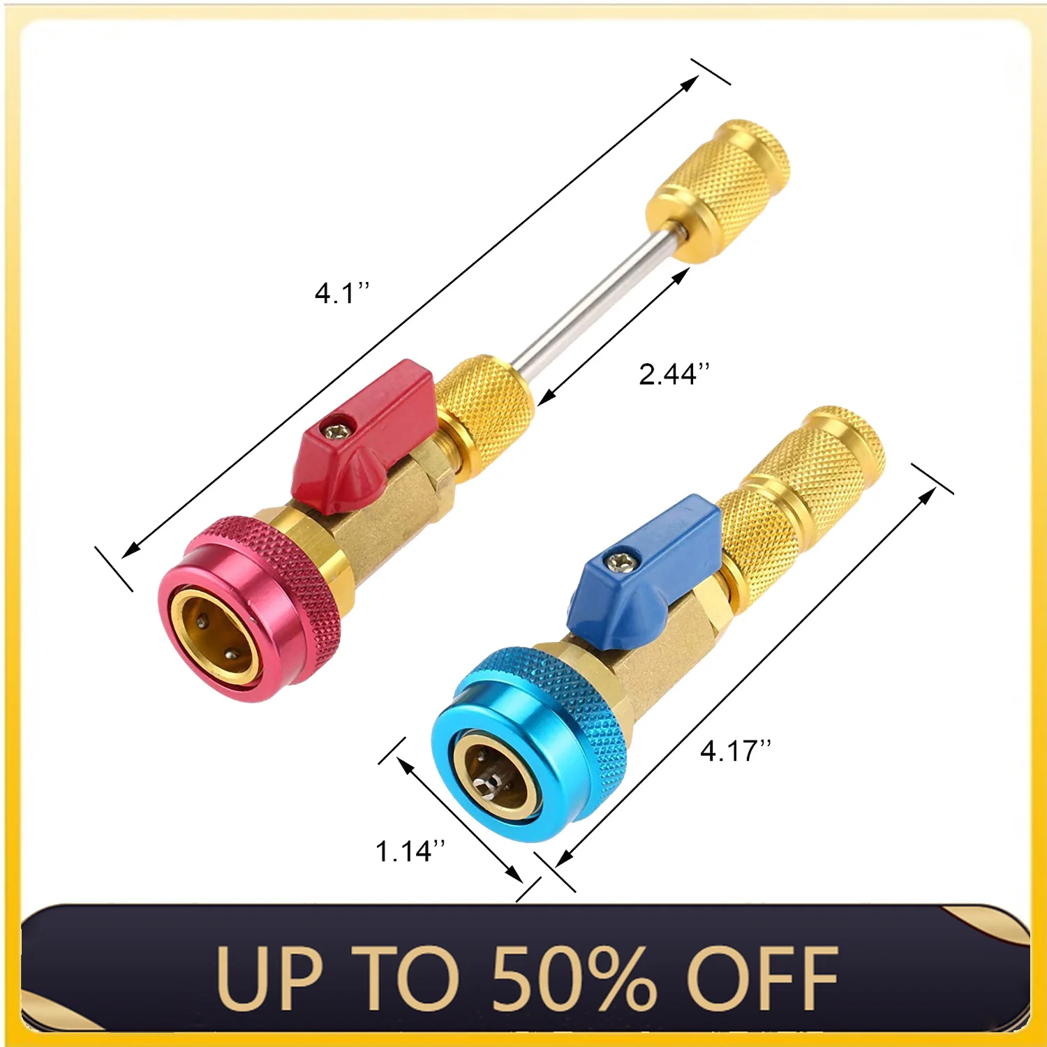 2pcsAutomotiveCoolingValvesAirConditioningACValveCoreHighLow