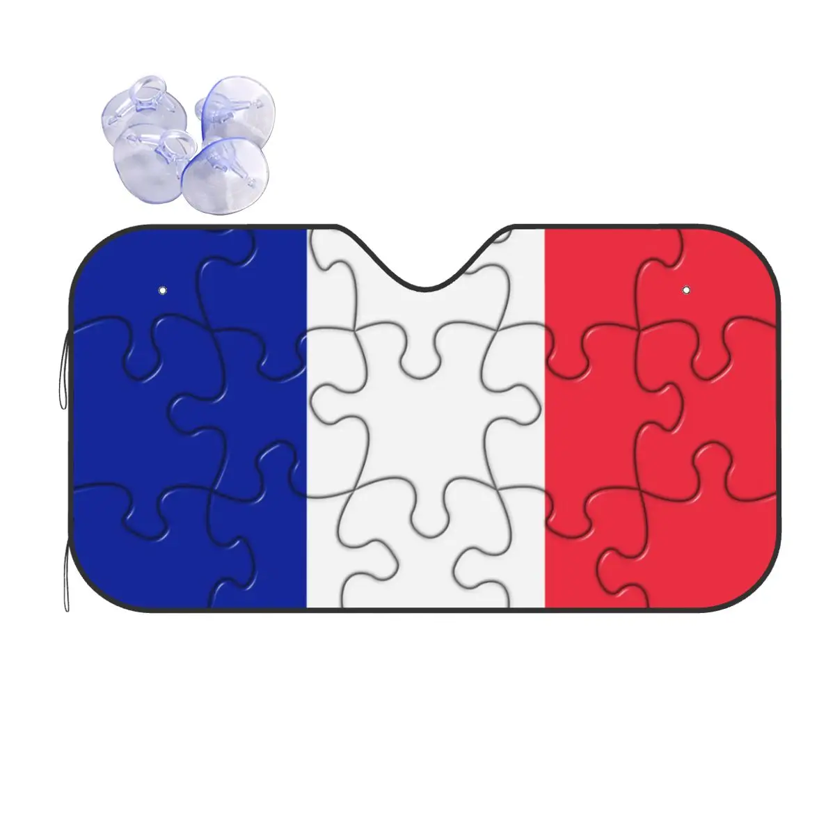 

Солнцезащитный козырек с французским флагом, 70x130 см