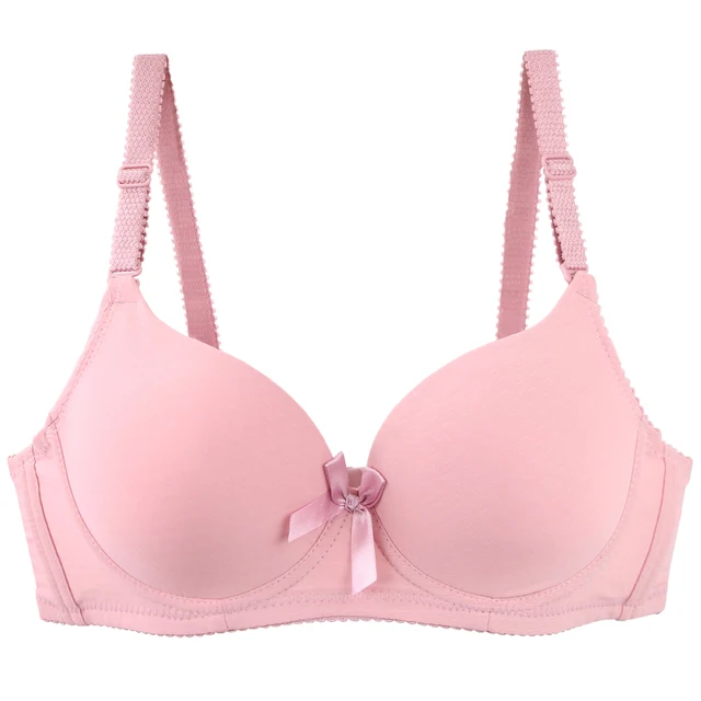 102757-9845a8.jpg Soutien-gorge Sexy grande taille pour femmes, sous-vêtements avec nœud absorbant la sueur, solide, lisse, sans couture, respirant, bonnet ABC, Lingerie, nouvelle collection 2025