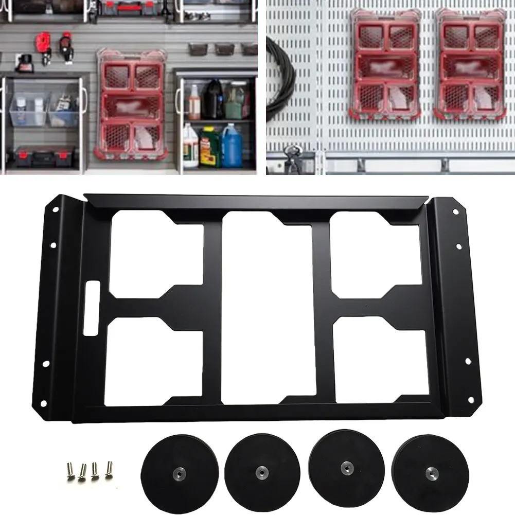 40KG 하중 용량의 자석 확장 브래킷 금속 구조, 팩아웃 공구함용, 트럭 적재함 및 벽면 장착에 적합